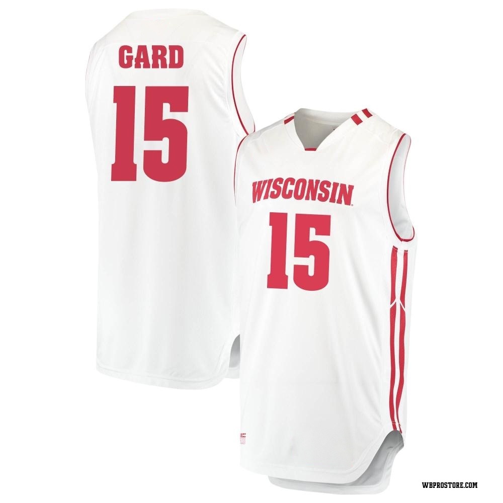 Men's Isaac Gard Wisconsin Badgers Replica Performance Basketball Jersey - White