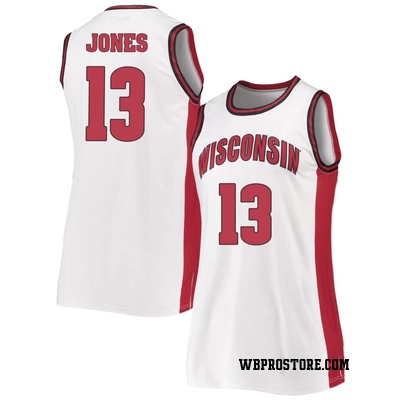 Women's Hayden Jones Wisconsin Badgers Replica Throwback Basketball Jersey - White