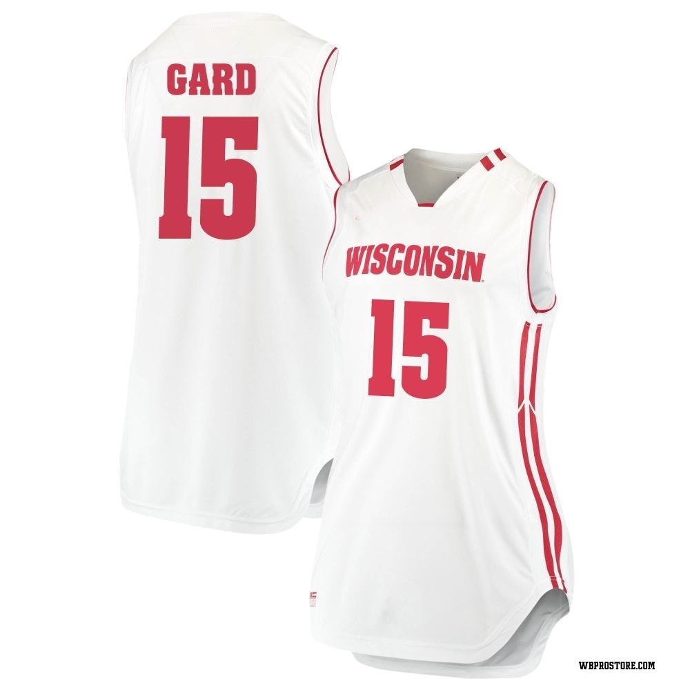 Women's Isaac Gard Wisconsin Badgers Replica Performance Basketball Jersey - White