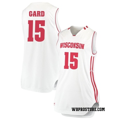 Women's Isaac Gard Wisconsin Badgers Replica Performance Basketball Jersey - White
