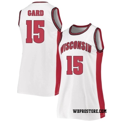 Women's Isaac Gard Wisconsin Badgers Replica Throwback Basketball Jersey - White