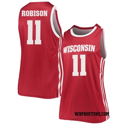 Women's Jack Robison Wisconsin Badgers Replica Basketball Jersey - Red