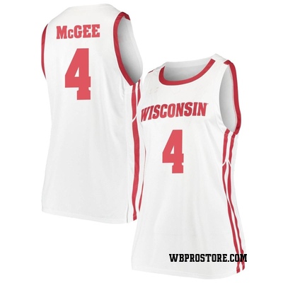 Women's Kamari McGee Wisconsin Badgers Replica Basketball Jersey - White