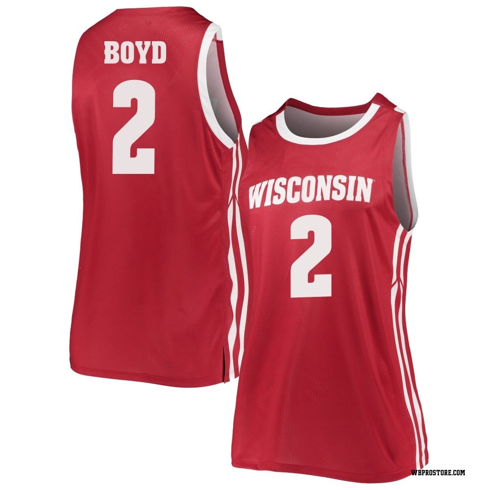 Women's Nick Boyd Wisconsin Badgers Replica Basketball Jersey - Red