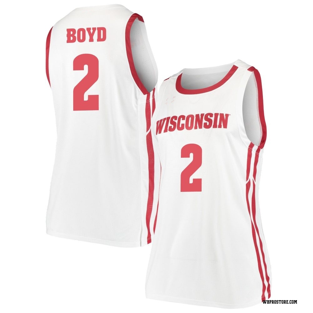 Women's Nick Boyd Wisconsin Badgers Replica Basketball Jersey - White