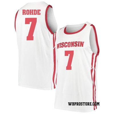 Youth Andrew Rohde Wisconsin Badgers Replica Basketball Jersey - White