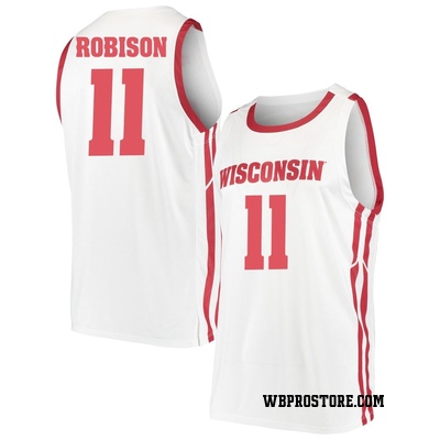 Youth Jack Robison Wisconsin Badgers Replica Basketball Jersey - White