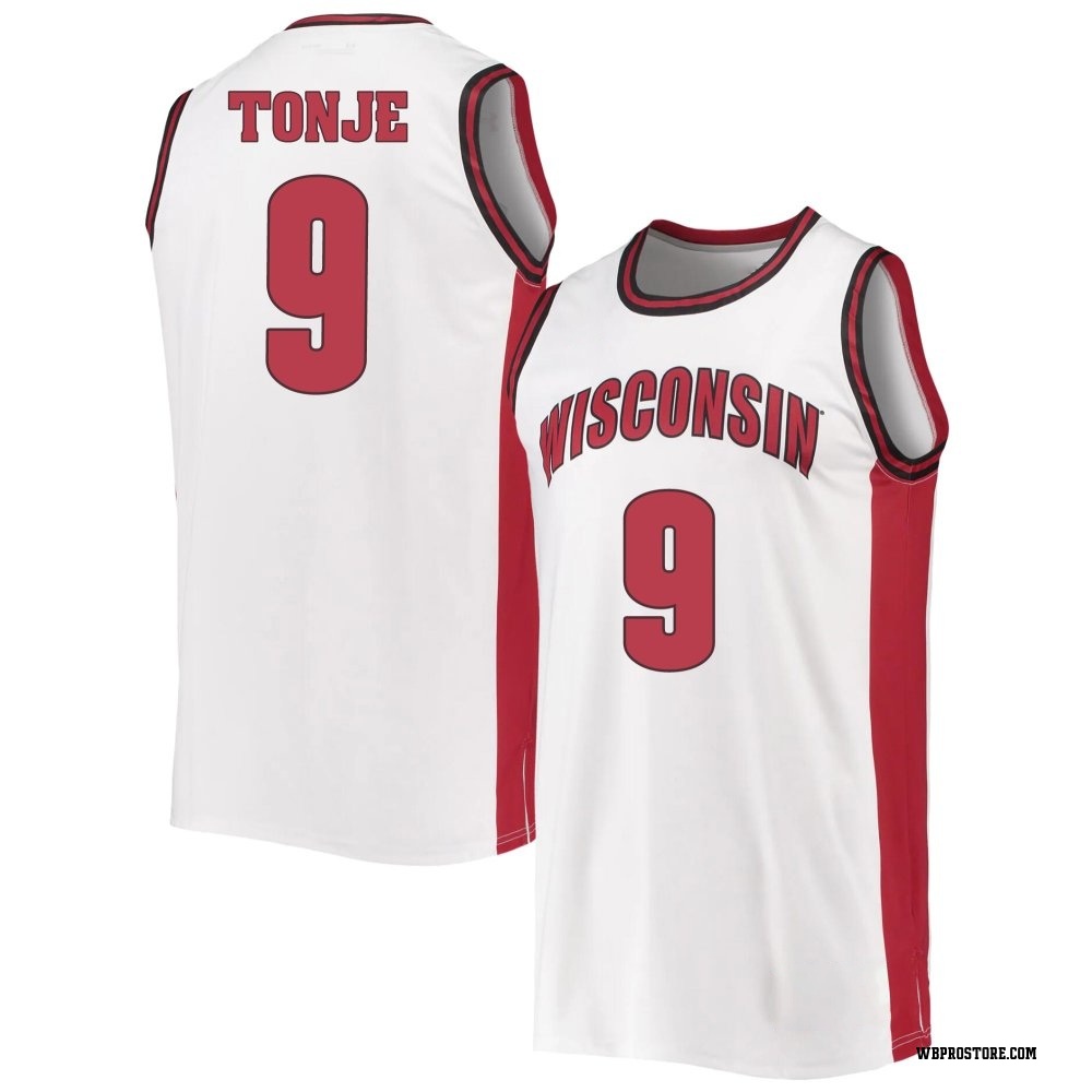 Youth John Tonje Wisconsin Badgers Replica Throwback Basketball Jersey - White