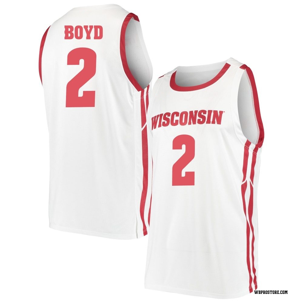 Youth Nick Boyd Wisconsin Badgers Replica Basketball Jersey - White