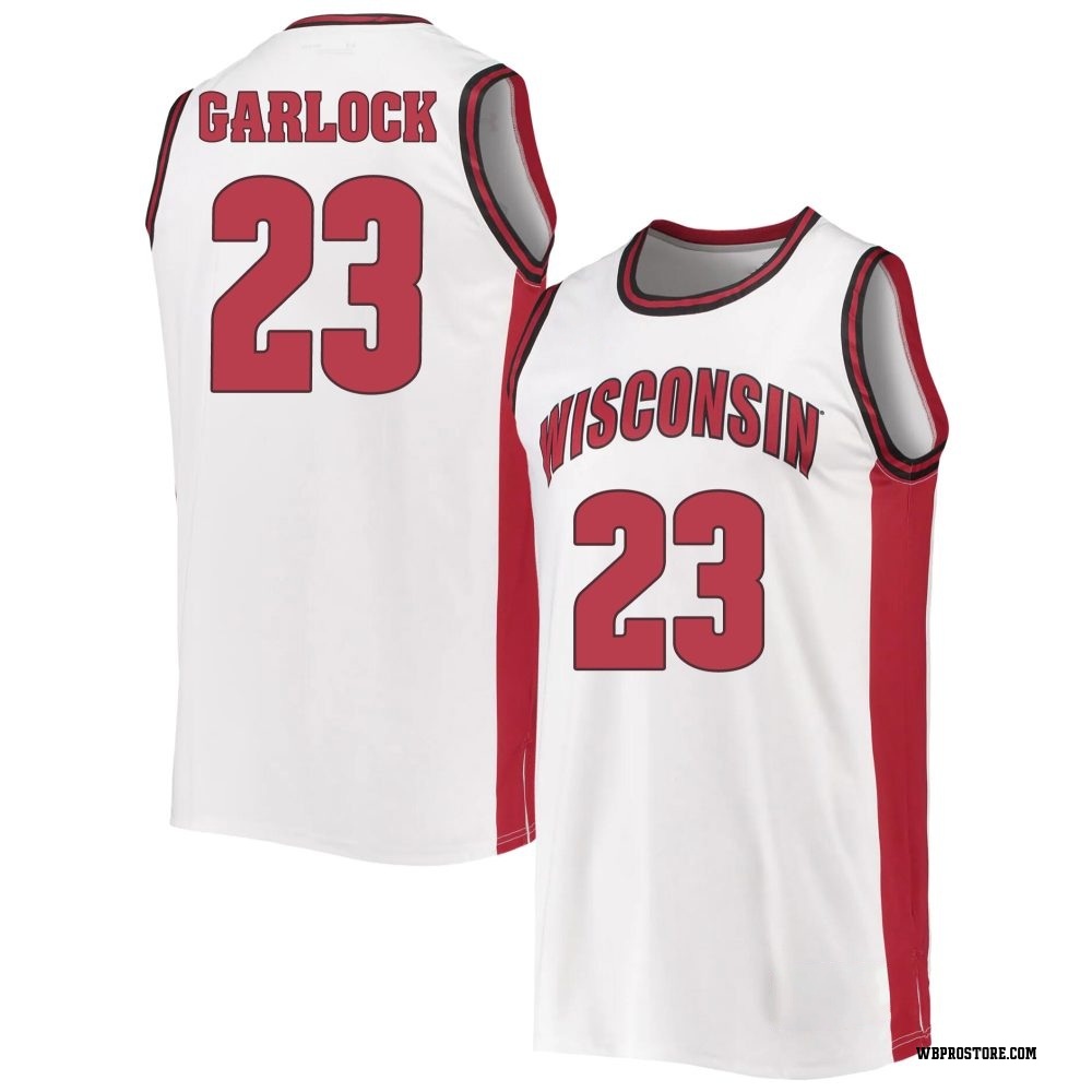 Youth Will Garlock Wisconsin Badgers Replica Throwback Basketball Jersey - White
